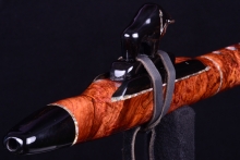 Honduran Rosewood Burl Native American Flute, Minor, Mid G-4, #I44B